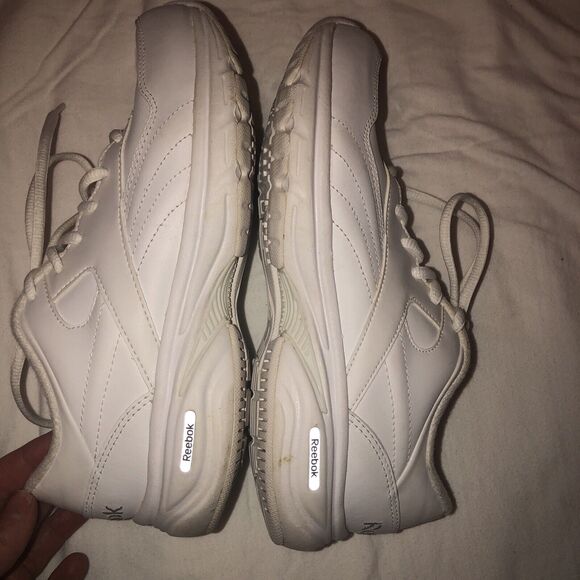 Reebok Womens Walk DMX Max All White Running Shoes Sneakers Size 5.5 OG Style - Picture 11 of 11